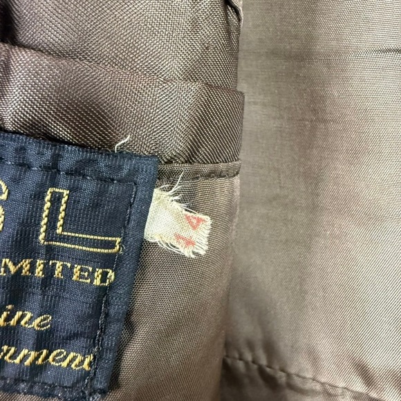 Vintage 90s CSL Suedes Black Leather Coat Mens L Distressed Genuine Leather - Picture 3 of 13